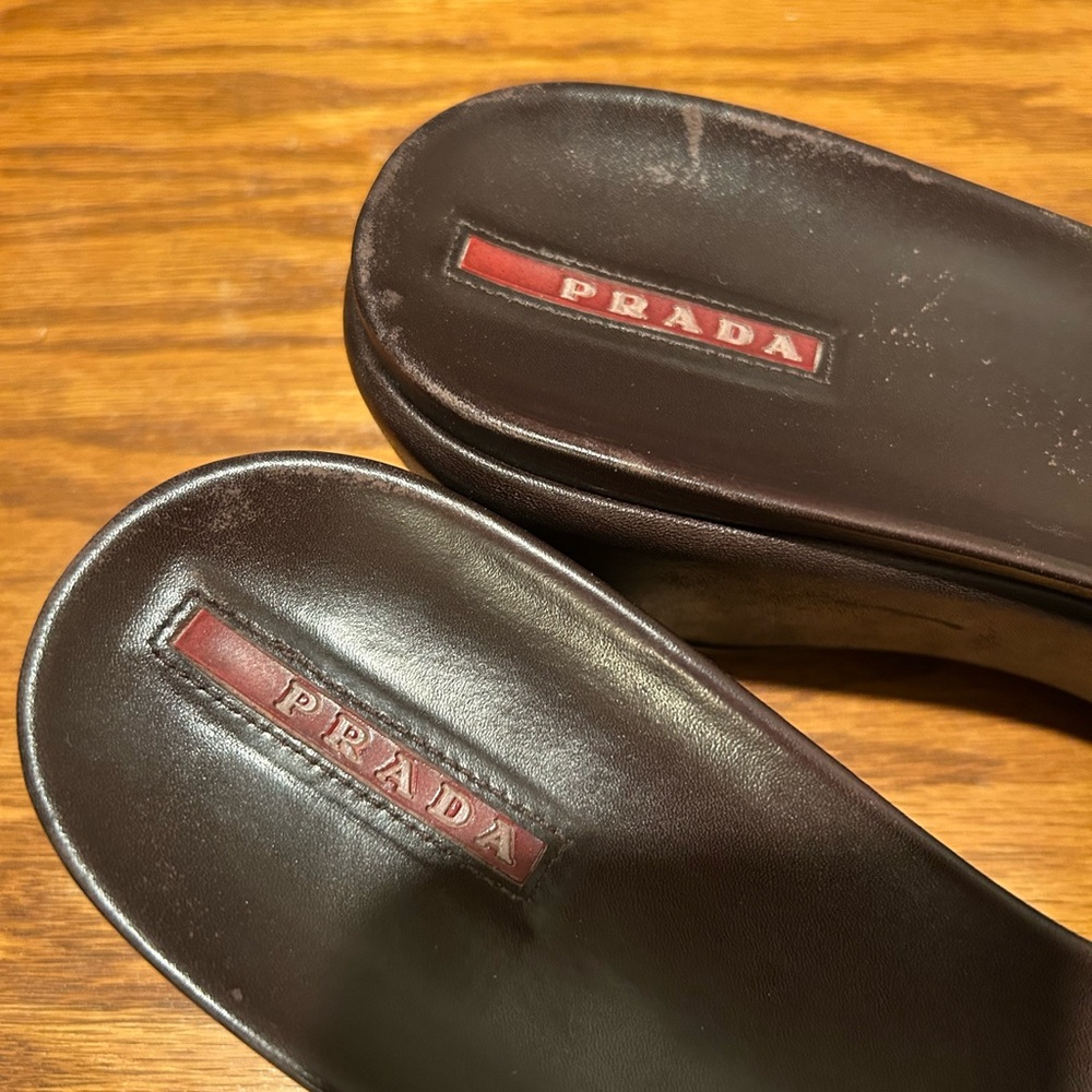 Vintage Prada Platform Slide Sandals - Picture 3 of 15